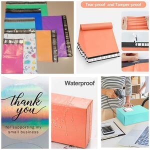 Poly Mailers 50pc Starter Pack w/Stickers